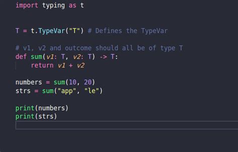 are there generic in python